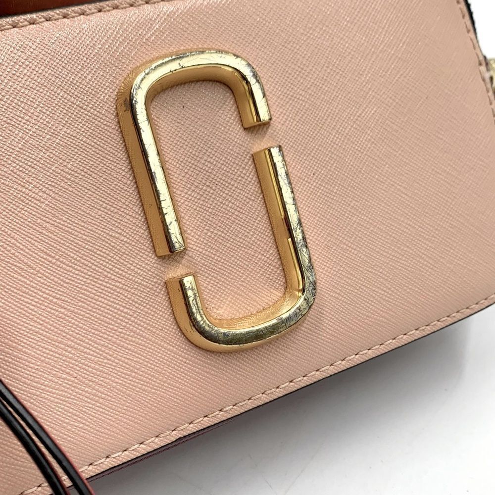 Auth Marc Jacobs Pink Beige Snapshot Crossbody Camera Bag Preloved Very Good - Picture 2 of 13